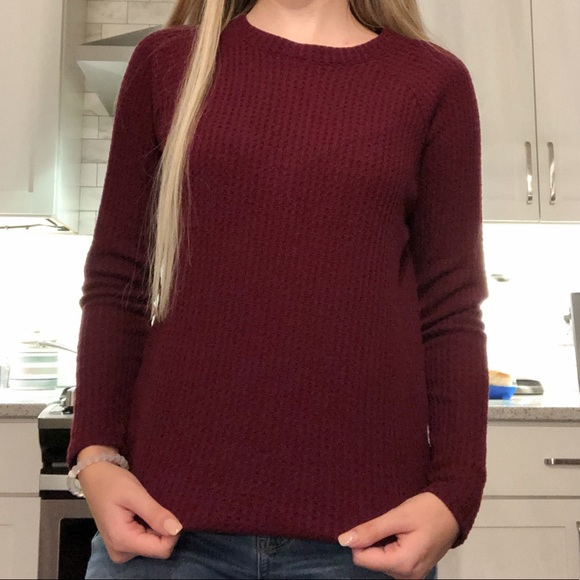 American Eagle Waffle Knit Long Sleeve 